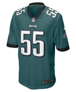 Alternative view of Brandon Graham Philadelphia Eagles Nike Game Jersey - Midnight Green