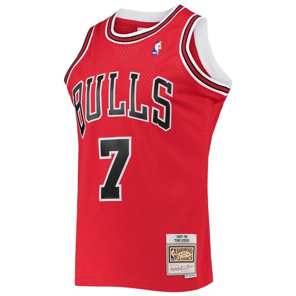 Toni Kukoc Chicago Bulls 1997/98 Hardwood Classics Swingman Jersey - Red - Image 2