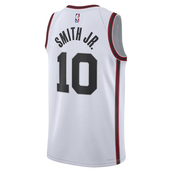 Jabari Smith Jr. Houston Rockets Nike Unisex 2024/25 Swingman Player Jersey - City Edition - White - Image 3