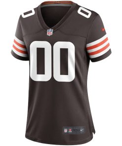 Alternative view of Nike Cleveland Browns Women's Custom Game Jersey - Brown