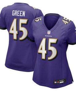 Mike Green Baltimore Ravens Nike Women's Team Game Jersey -  Purple