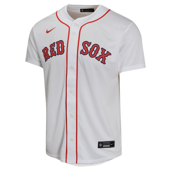 David Ortiz Boston Red Sox Nike Youth Home -Retired- Game Player Jersey - White - Image 2
