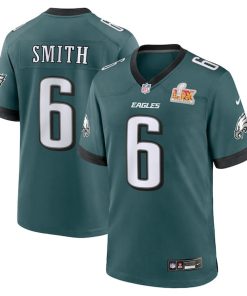DeVonta Smith Philadelphia Eagles Nike Super Bowl LIX Game Player Jersey - Midnight Green