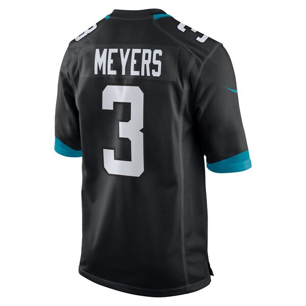 Jakobi Meyers Jacksonville Jaguars Nike Alternate Game Jersey - Black/Teal - Image 4