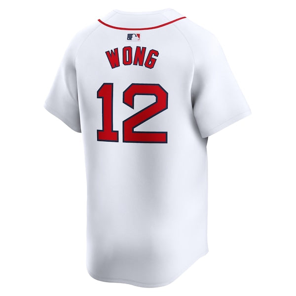 Connor Wong Boston Red Sox Nike Home Limited Player Jersey - White - Image 3