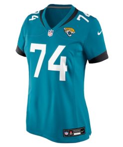 Alternative view of Fred Johnson Jacksonville Jaguars Nike Women's Team Game Jersey -  Teal