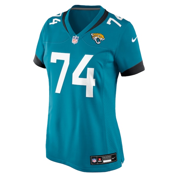 Fred Johnson Jacksonville Jaguars Nike Women's Team Game Jersey - Teal - Image 2