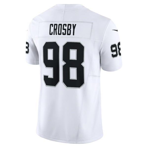 Maxx Crosby Las Vegas Raiders Nike Vapor F.U.S.E. Limited Jersey - White - Image 3