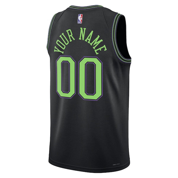 New Orleans Pelicans Nike Unisex 2025/26 City Edition Swingman Custom Jersey - Black - Image 3