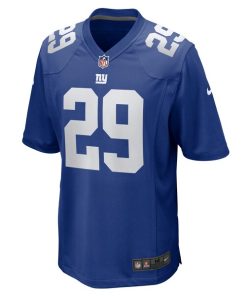 Alternative view of Tyrone Tracy Jr. New York Giants Nike Team Game Jersey -  Royal