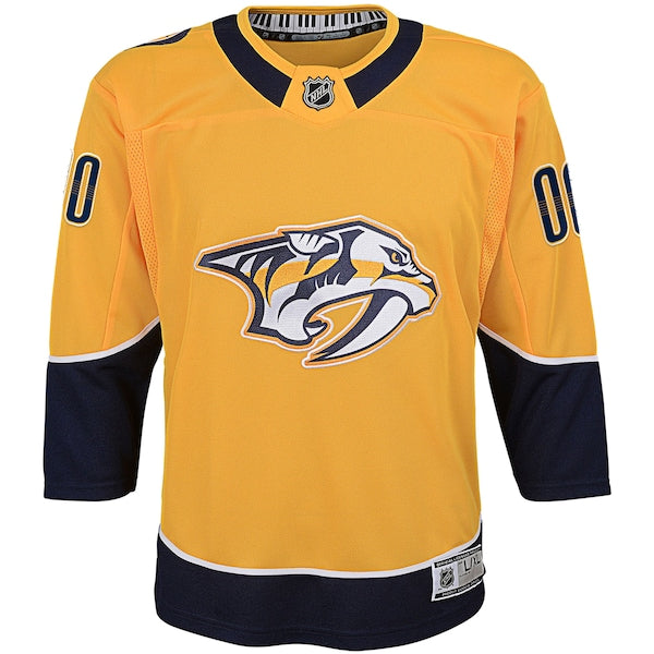 Nashville Predators Youth Home Premier Custom Jersey - Yellow - Image 2
