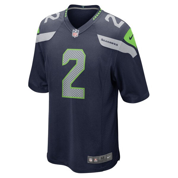 Drew Lock Seattle Seahawks Nike Game Jersey - College Navy - Image 2