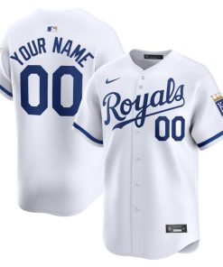 Kansas City Royals Nike Youth Home Limited Custom Jersey - White