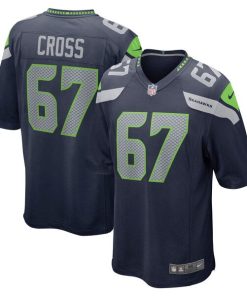 Charles Cross Seattle Seahawks Nike Player Game Jersey - Navy