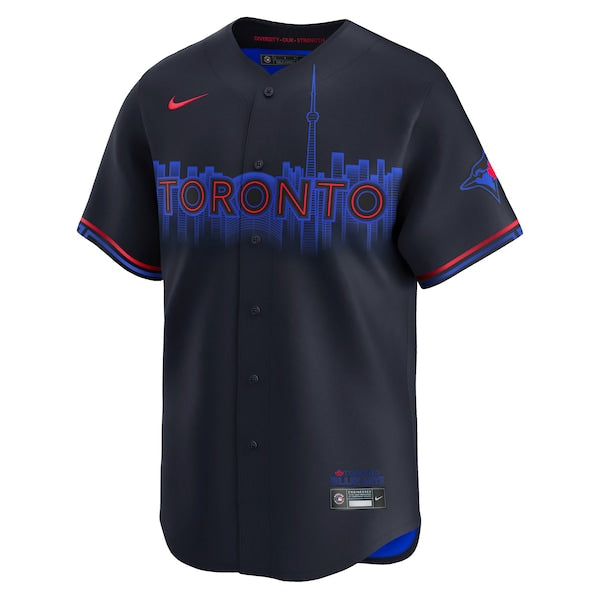 Toronto Blue Jays Nike 2024 City Connect Limited Custom Jersey - Navy - Image 2