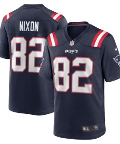 Tre Nixon New England Patriots Nike Player Game Jersey - Navy