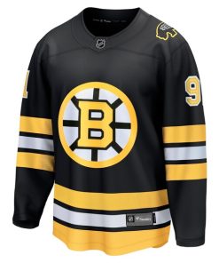 Alternative view of Nikita Zadorov Boston Bruins  Home Breakaway Player Jersey - Black