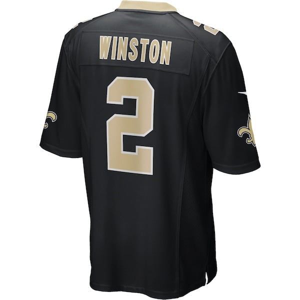 Jameis Winston New Orleans Saints Nike Game Jersey - Black - Image 3