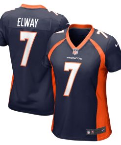 John Elway Denver Broncos Nike Women's Retired Player Jersey - Navy/Orange