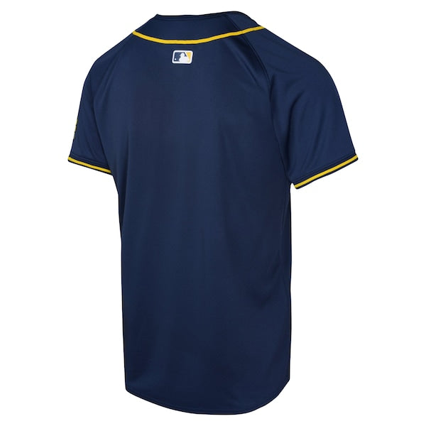 Milwaukee Brewers Nike Youth Alternate Limited Jersey - Navy - Image 3