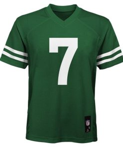 Alternative view of Justin Fields New York Jets Nike Youth Replica Player Jersey - Legacy Green