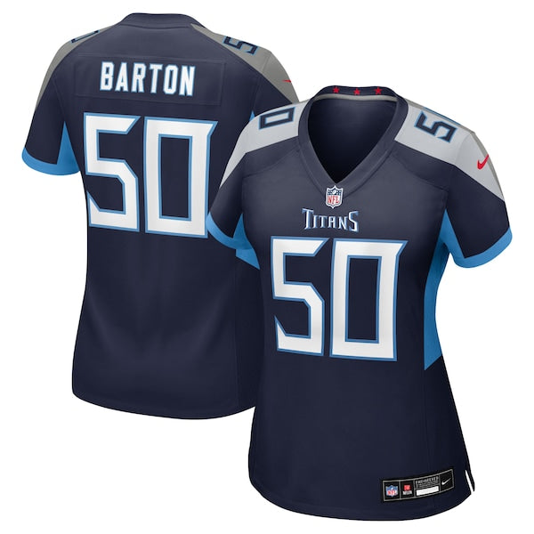 Cody Barton Tennessee Titans Nike Women's Team Game Jersey - Navy