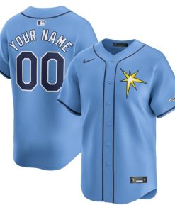 Tampa Bay Rays Nike  Alternate Limited Custom Jersey?¨C Light Blue