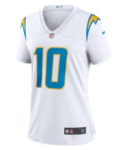 Alternative view of Justin Herbert Los Angeles Chargers Nike Women's Game Jersey - White