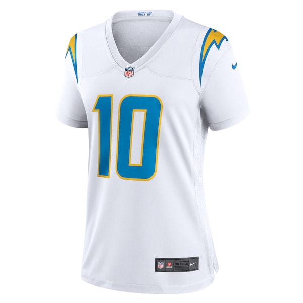 Justin Herbert Los Angeles Chargers Nike Women's Game Jersey - White - Image 2