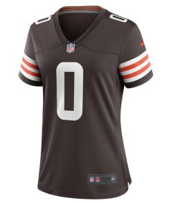 Alternative view of Greg Newsome II Cleveland Browns Nike Women's Team Game Jersey - Brown