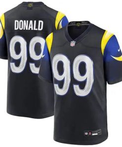 Aaron Donald Los Angeles Rams Nike 2025 Women's RIVALRIES Collection Game Jersey - Navy