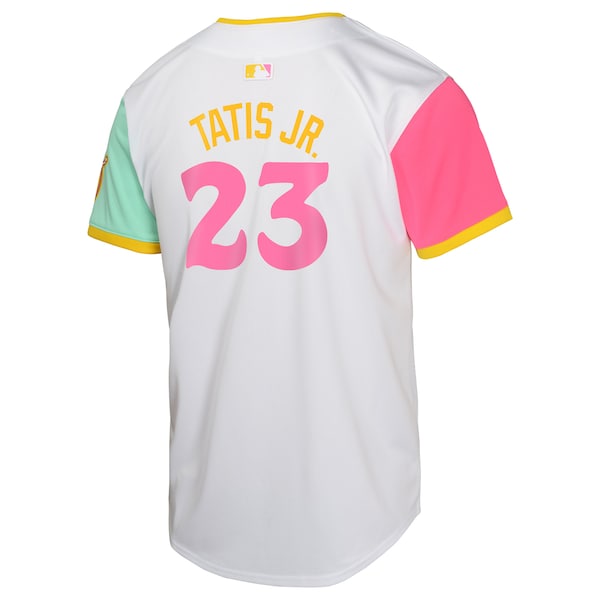 Fernando Tatis Jr. San Diego Padres Nike Youth City Connect Limited Player Jersey - White - Image 3