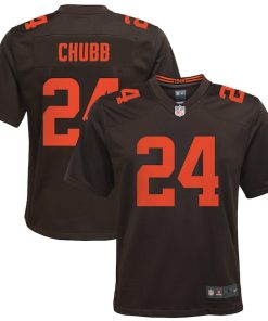 Nick Chubb Cleveland Browns Nike Youth Game Jersey - Brown