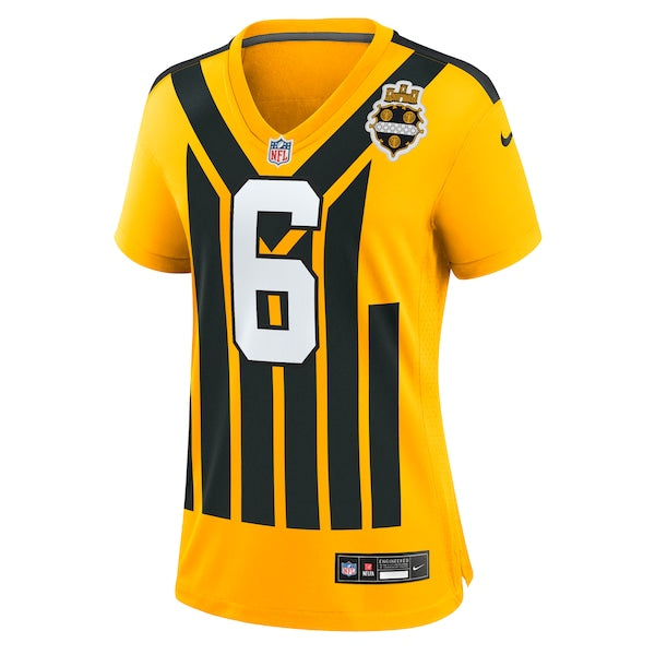 Patrick Queen Pittsburgh Steelers Nike Women's Alternate 1933 Throwback Game Jersey - Gold - Image 2