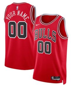 Chicago Bulls Nike Unisex Swingman Custom Jersey Red - Icon Edition