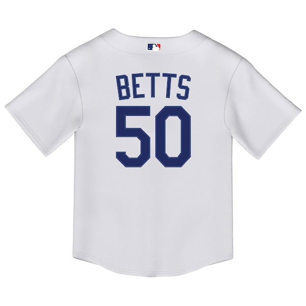 Mookie Betts Los Angeles Dodgers Nike Toddler Replica 2.0 Player Jersey - White - Image 3