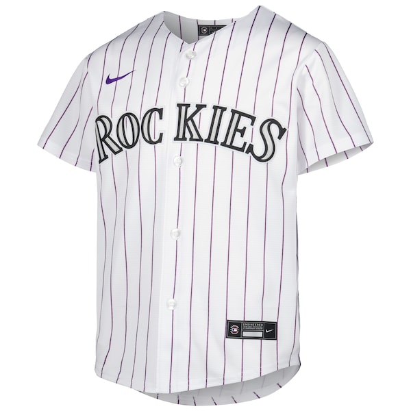 Kris Bryant Colorado Rockies Nike Youth Alternate Replica Player Jersey - White - Image 2
