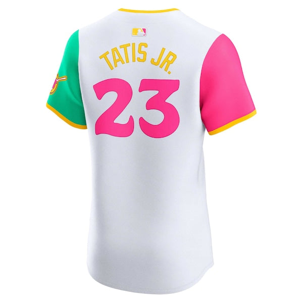 Fernando Tatis Jr. San Diego Padres Nike City Connect Elite Player Jersey - White - Image 3