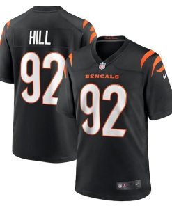 B.J. Hill Cincinnati Bengals Nike Game Jersey - Black