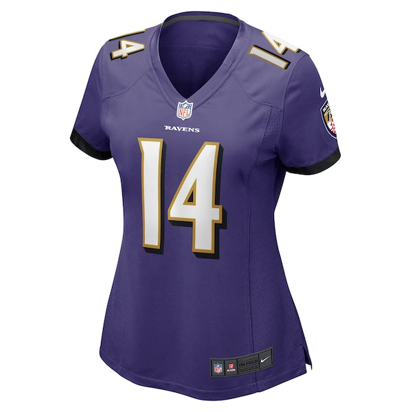 Kyle Hamilton Baltimore Ravens Nike Women's Player Game Jersey - Purple - Image 2