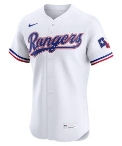 Alternative view of Texas Rangers Nike Home Elite Custom Jersey - White