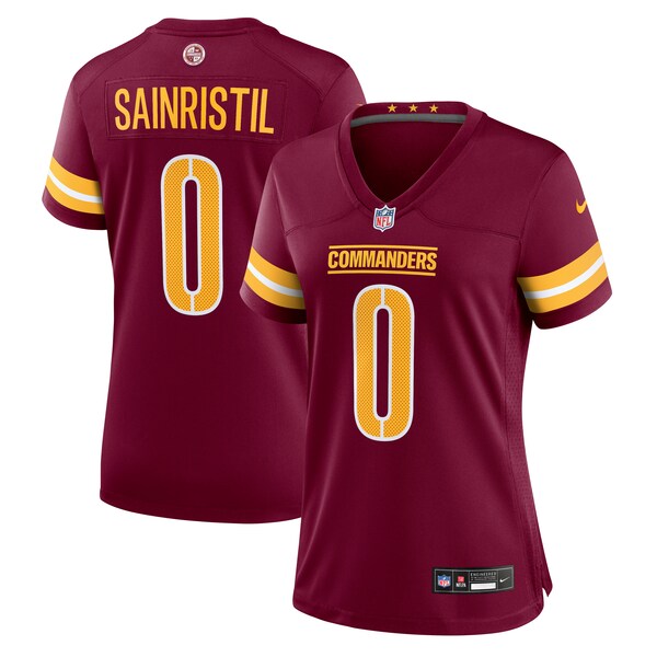 Mike Sainristil Washington Commanders Nike Women's Game Jersey - Burgundy - Image 2
