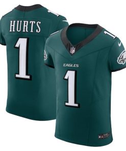 Jalen Hurts Philadelphia Eagles Nike Alternate Vapor F.U.S.E. Elite Jersey - Midnight Green/Black/Kelly Green