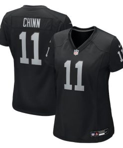 Jeremy Chinn Las Vegas Raiders Nike Women's Team Game Jersey -  Black