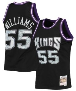 Jason Williams Sacramento Kings 2000/01 Hardwood Classics NBA 75th Anniversary Diamond Swingman Jersey - Black