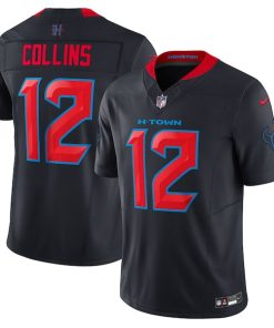 Nico Collins Houston Texans Nike Alternate 2 Vapor F.U.S.E. Limited Jersey - Navy
