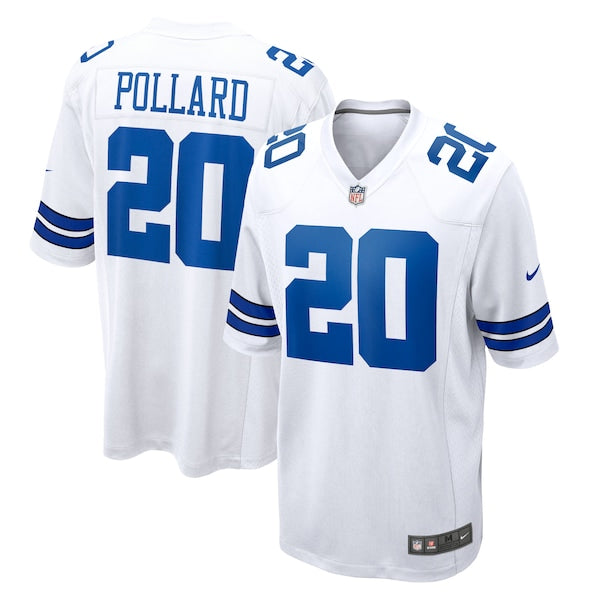 Tony Pollard Dallas Cowboys Nike Game Player Jersey - White/Navy - Image 2