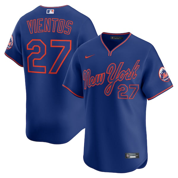 Mark Vientos New York Mets Nike Alternate Limited Player Jersey - Royal/Gray - Image 6