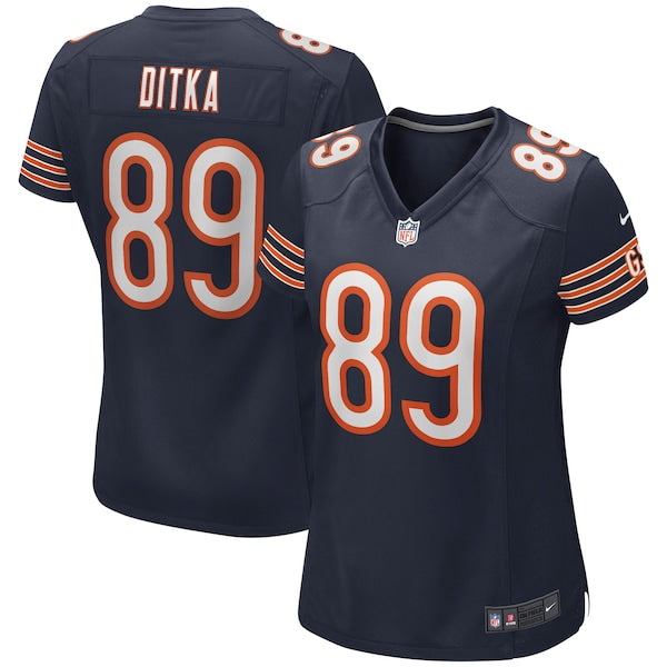 Mike Ditka Chicago Bears Nike Women's Game Retired Player Jersey - Navy/Orange - Image 2