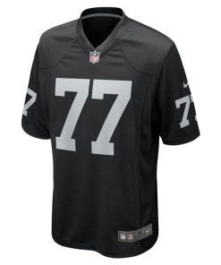 Alternative view of Thayer Munford Jr. Las Vegas Raiders Nike Team Game Jersey -  Black